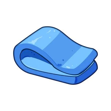 Blue modeling clay toy for creative kid playing Stock Illustration