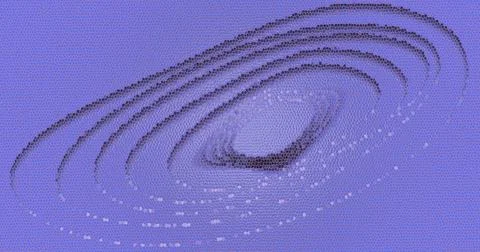 Blue modern background with 3d shape Stock Illustration