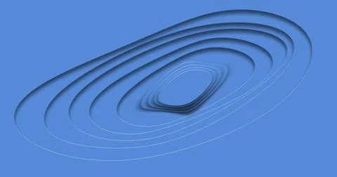 Blue modern geometric background with 3d shape Illustrazione stock