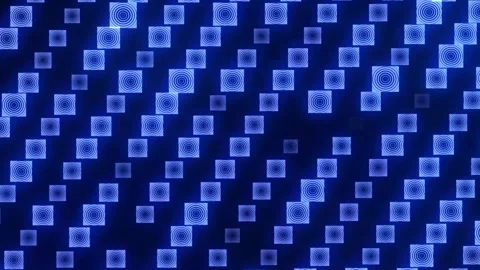 Blue modern geometric rotation abstract background 4K Stock Footage 335825959