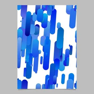 Blue modern gradient rounded stripe pattern flyer background template 스톡 일러스트