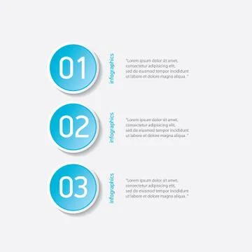 Blue modern progress paper banners Stock Illustration