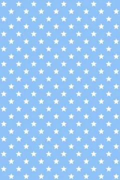 Blue modern seamless pattern with white stars Stock Illustration