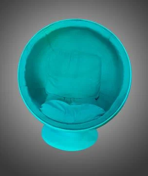 Blue modern sofa isolated Stock Photos