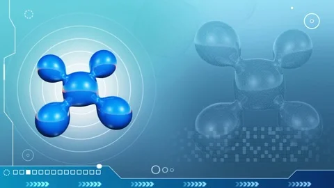 Blue modern tech concept looping animation background Stock Footage 78841860