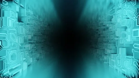 Blue modern technology circuit board Stock Footage 273123213