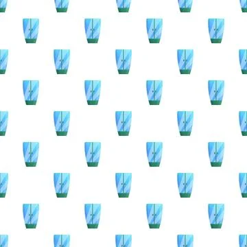 Blue modern wardrobe cabinet pattern for domestic decor Illustrazione stock