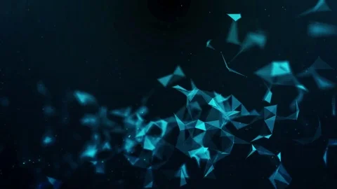 Blue molecular network Stock Footage 73905073