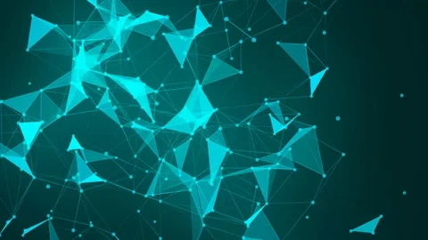 Blue Molecular Path Background HD Loop Stock Footage 92513513