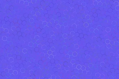 Blue molecular pattern background with hexagon shapes Stock Illustration