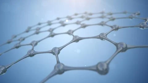 The blue molecule grid Stock Illustration