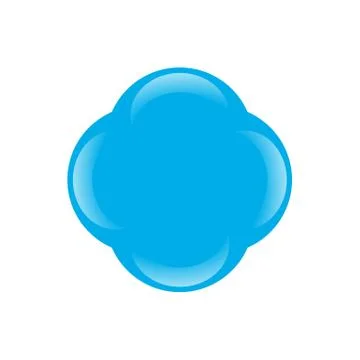 Blue molecule icon Stock Illustration