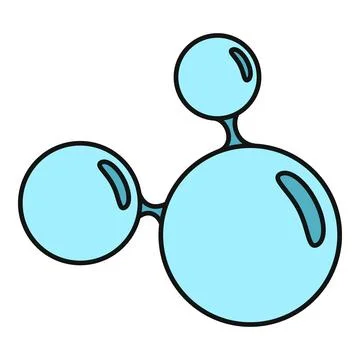 Blue molecule structure representing science and research Stock Illustration