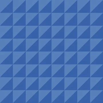 Blue monochrome triangle 3d pattern Stock Illustration