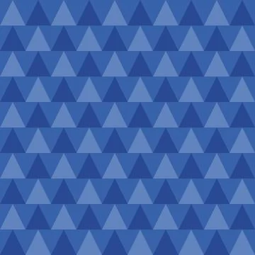 Blue monochrome triangle fabric pattern Stock Illustration