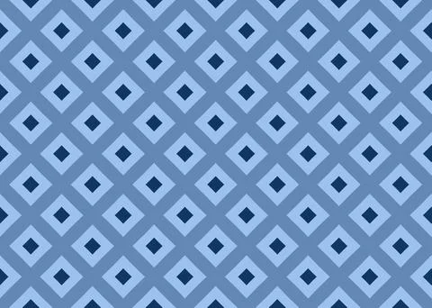 Blue monotone hexagons seamless repeat pattern illustration Stock Illustration