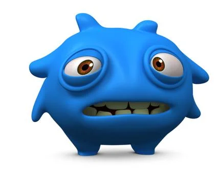 Blue monster Stock-Illustration