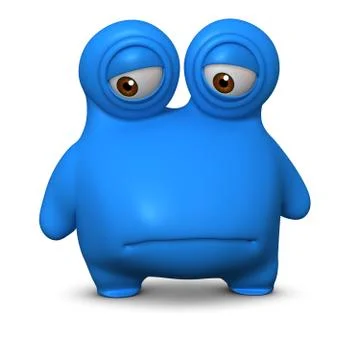 Blue monster Stock-Illustration
