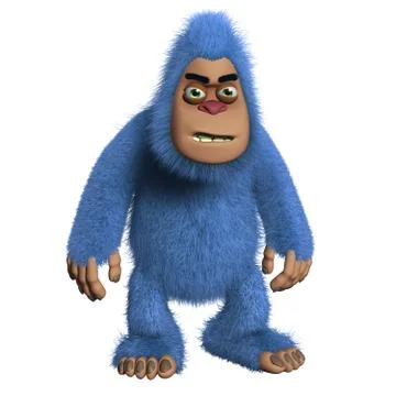 Blue monster Stock-Illustration