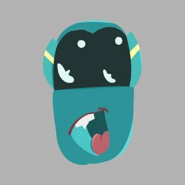 Blue Monster Stock Illustration