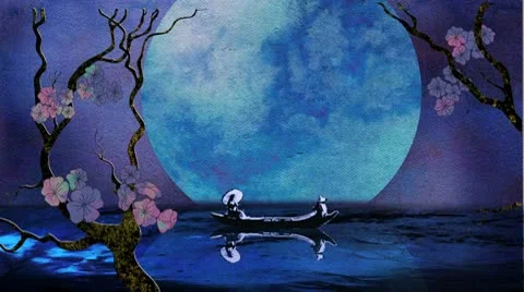 Blue Moon Stock Footage 10660385