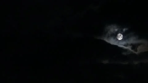 Blue Moon - Full Moon, 21 August 2021 Stock Footage 159415974