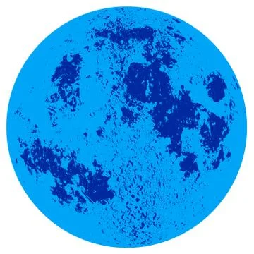 Blue Moon Stock Illustration