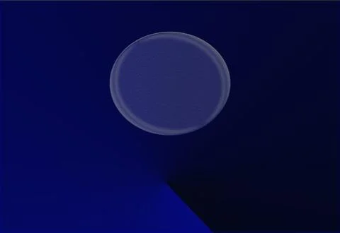 Blue moon in the night Stock Illustration