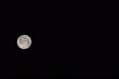 Blue moon phase time-lapse 4k Stock Footage 52913771