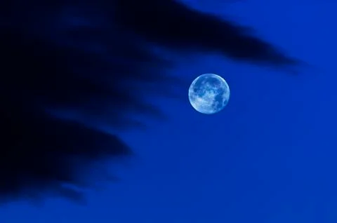 Blue moon sky Stock Photos