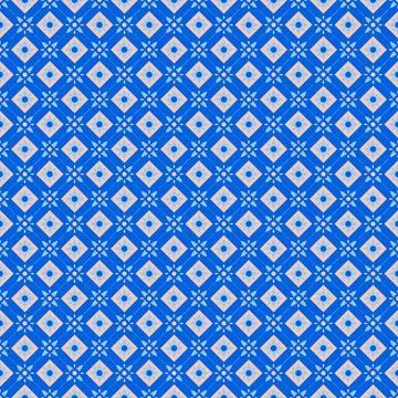Blue Moroccan tile Pattern in Vector Stock Illustration