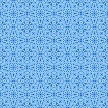 Blue Moroccan tile Pattern in Vector イラスト素材