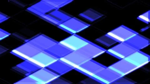 Blue Mosaic Background. Abstract Unique Lines Pattern. Art Illustration Featu 스톡 일러스트