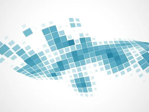 Blue mosaic background Stock Illustration