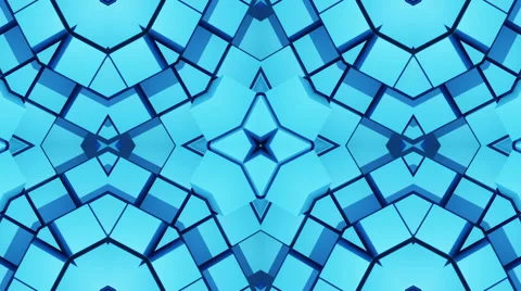 Blue Mosaic background, loop Stock Footage 48017556