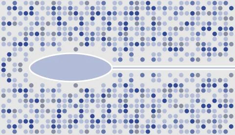 Blue mosaic Illustrazione stock