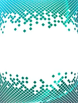 Blue mosaic Stock Illustration