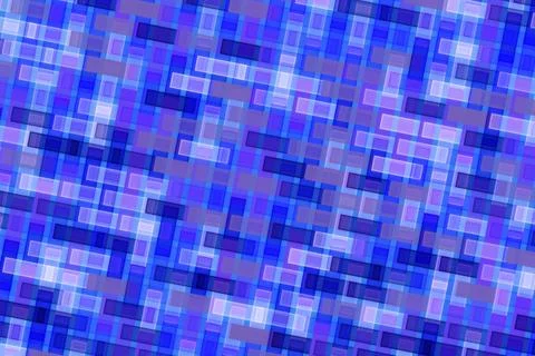 Blue mosaic pattern background with small square tiles Stock Photos
