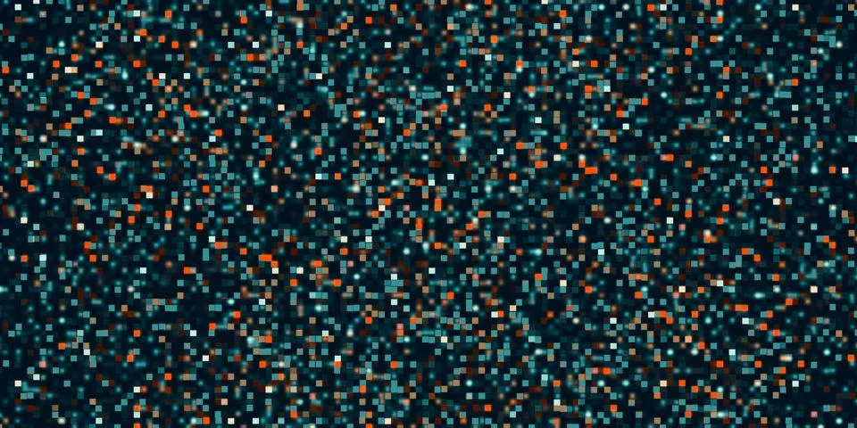 Blue Mosaic Pattern Black Background Blur Mosaic Template Blank Design Elemen Stock Illustration