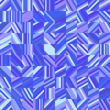 Blue mosaic pattern circular eye shapes modern symmetry background design Stock Illustration