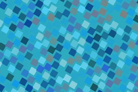 Blue mosaic pattern with colorful squares and geometric design 스톡 일러스트