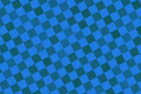 Blue mosaic pattern with geometric squares on surface Stock Illustration