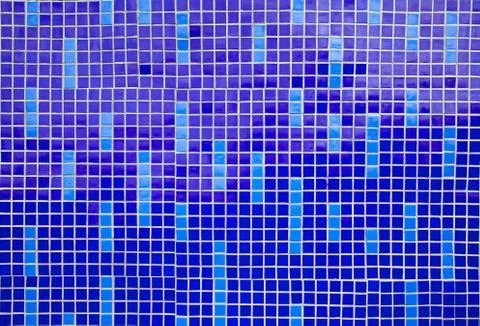Blue mosaic pattern Stock Photos