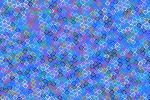 Blue mosaic pattern with small geometric shapes background Stock Photos