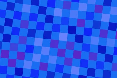Blue mosaic pattern with small square tiles for background Illustrazione stock