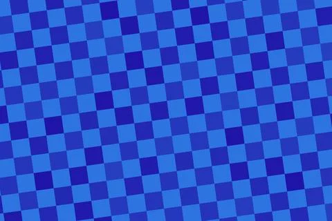 Blue mosaic pattern with small square tiles on surface Stock Illustration