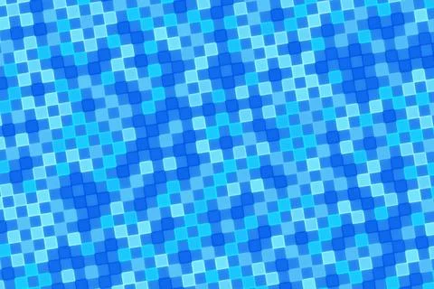 Blue mosaic pattern with small square tiles for background Stock Illustration
