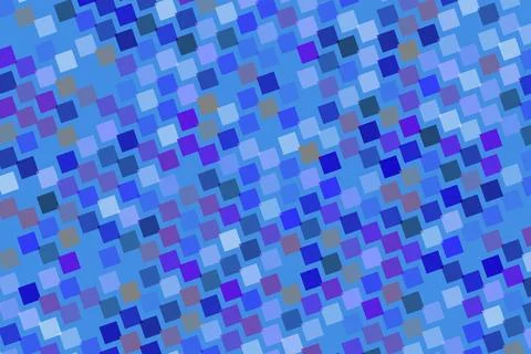 Blue mosaic pattern with small square tiles for background Stock Photos