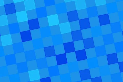 Blue mosaic pattern with small square tiles on vibrant background Stock Photos