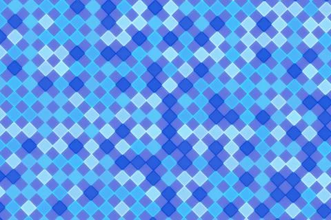 Blue mosaic pattern with small square tiles background Stock Photos